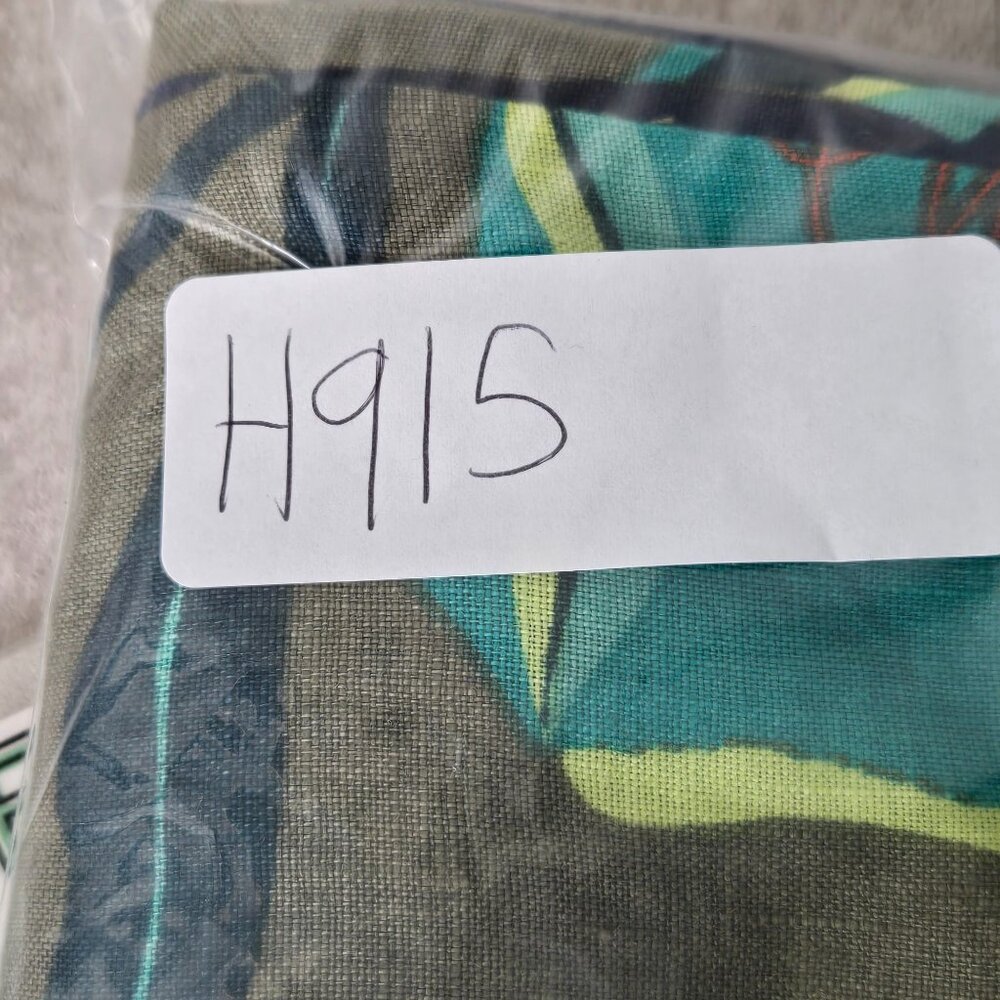 Soft Surroundings Wide Leg Linen Pants XL Tropical Print High Waisted Pull On - Picture 13 of 13